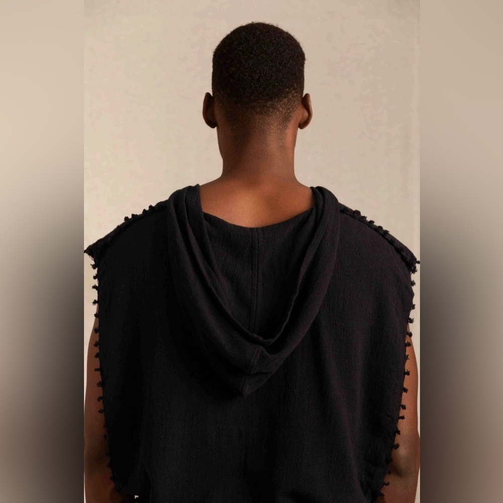 CARAVANA HADES SHIRT - BLACK Ntuchi Artisanal Cotton Gauze | OS - Picture 7 of 17